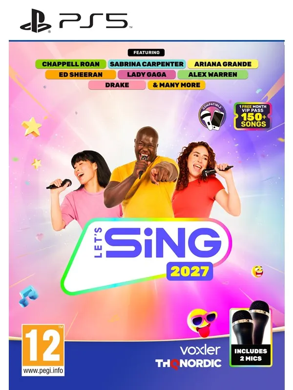 Let's Sing 2027 - 2 Mic Bundle - PS5 - Sony PlayStation 5 - Party