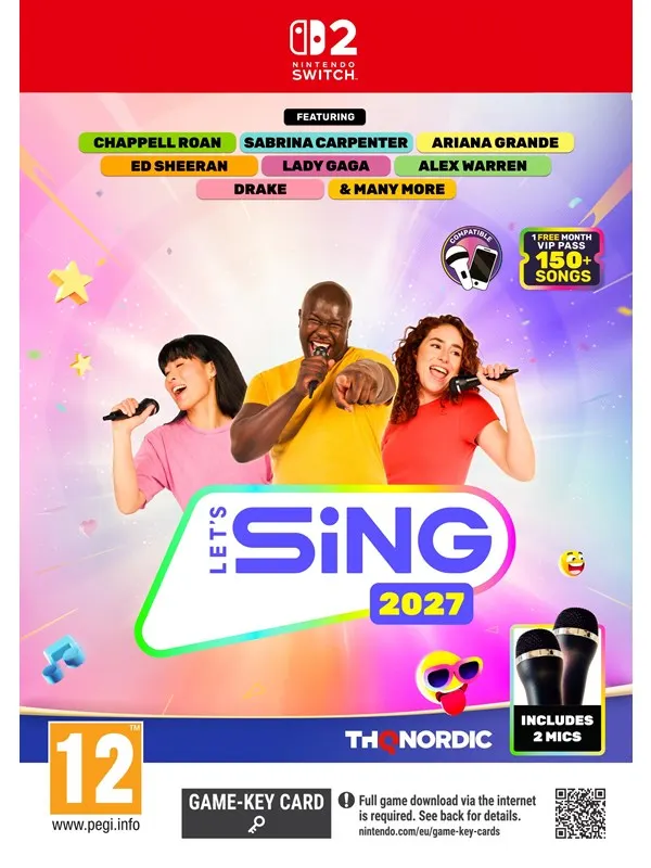 Let's Sing 2027 - 2 Mic Bundle - Nintendo Switch 2 - Nintendo Switch 2 - Party