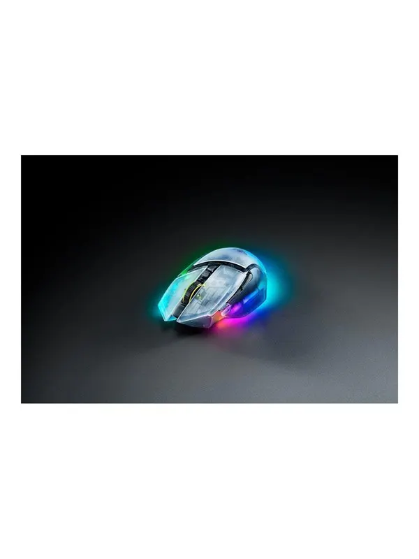 Razer Basilisk V3 Pro 35K Wireless (Phantom White) - Gamingmus - Optic - 11 knappar - Vit