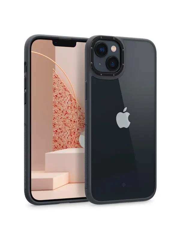 Spigen Caseology Skyfall iPhone 14 Plus Case - Matte Black