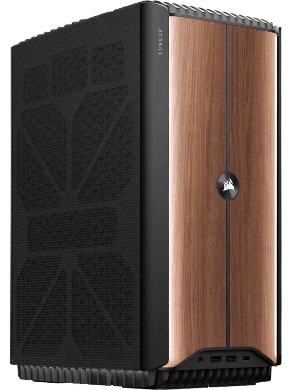 Corsair ONE i600 Wood Dark PC - Intel Core Ultra 7 270K CPU - NVIDIA GeForce RTX 5070 - 32GB DDR5-6000 RAM