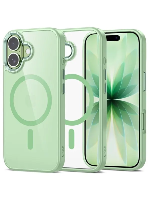 Tech-Protect  MagMat MagSafe Case for iPhone 17 - Clear Green