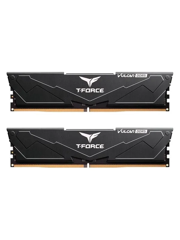 Team Group T-Force Vulcan DDR5-6000 - 32GB - CL38 - Dual Channel (2 pcs) - AMD EXPO & Intel XMP - Svart