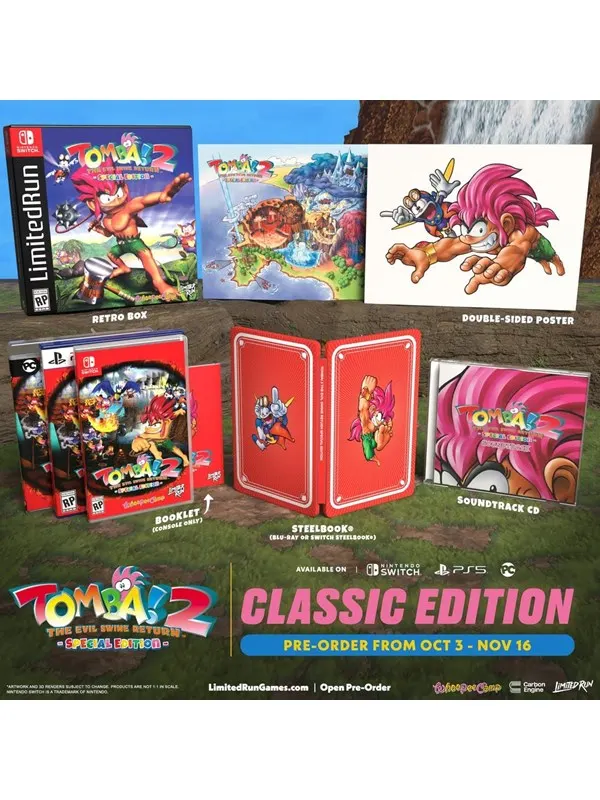 Tomba! 2: The Evil Swine Return Remastered - Nintendo Switch - Action / äventyr