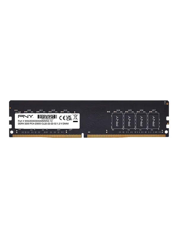 PNY Performance DDR4-3200 - 16GB - CL22 - Single Channel (1 pcs) - Svart
