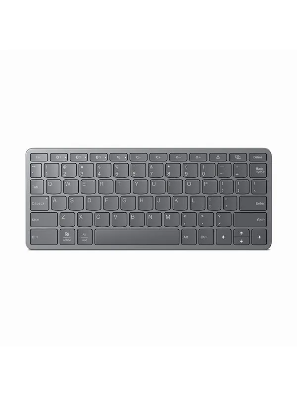 Lenovo Multi-Device Wireless Keyboard US International - Tangentbord - Engelska (US) - Grå
