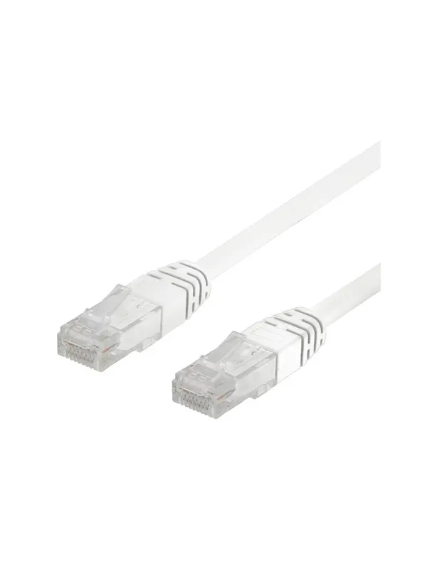 Deltaco LAN - CAT 6 - UTP - Vit - 0.3m