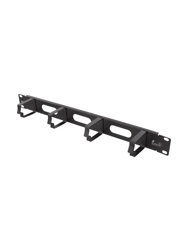 Deltaco 19" 1U Metal Cable Management with brush