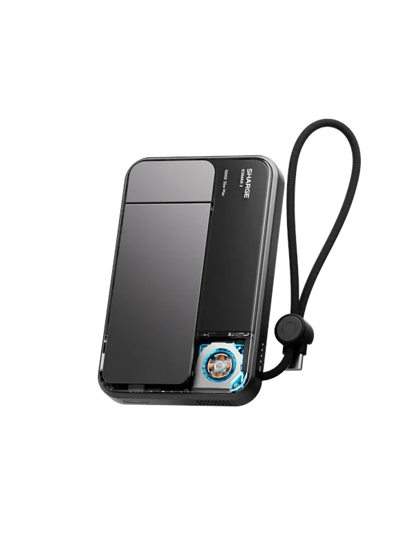 SHARGE ICEMAG 3 Qi Wireless Magnetic Powerbank - Black - 10000 mAh