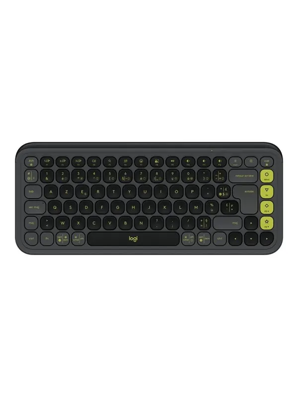 Logitech POP Icon Keys - Tangentbord - Fransk - Grå
