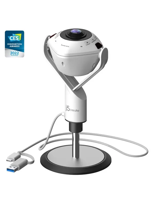 j5create 360° All Around Webcam with Speakerphone