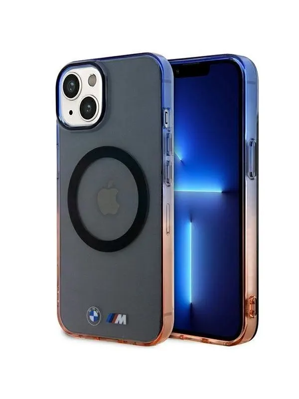 BMW Gradient Bumper MagSafe case for iPhone 14 Plus - gray