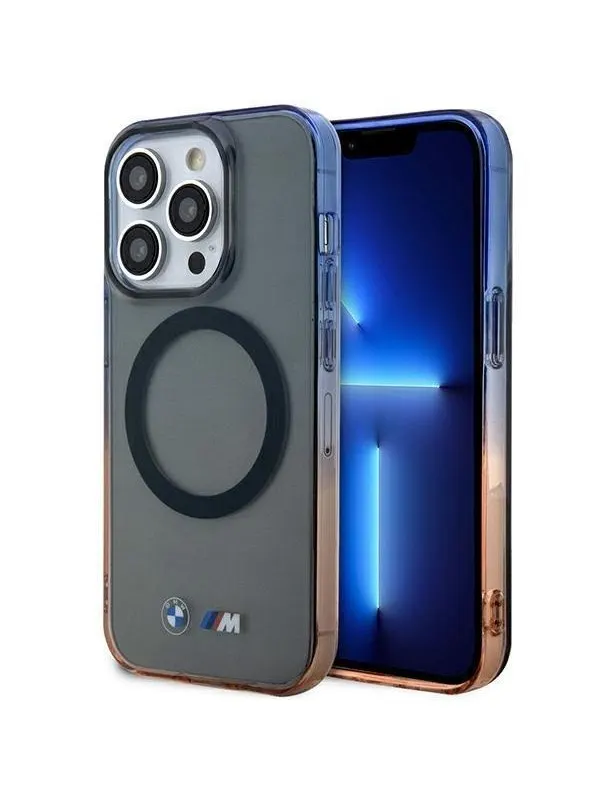 BMW BMHMP14LHTGE iPhone 14 Pro 6.1" grey/grey hardcase Gradient Bumper MagSafe