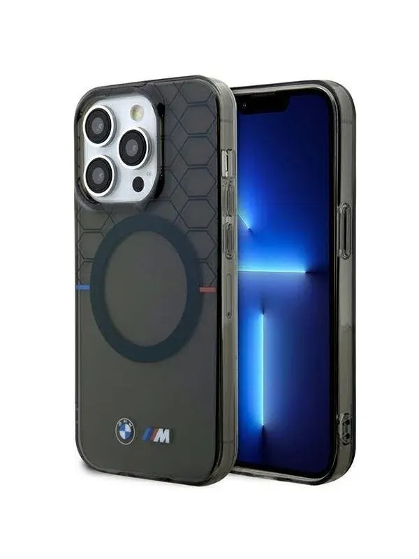 BMW BMHMP14LHGPK iPhone 14 Pro 6.1" Grey/Grey Pattern MagSafe