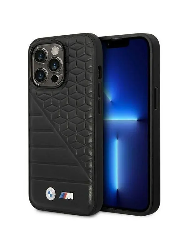 BMW Bi Pattern Case for iPhone 14 Pro 6.1" - Black