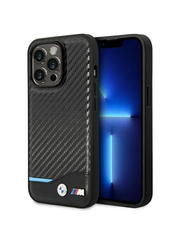 BMW BMHCP14L22NBCK iPhone 14 Pro 6.1 "black / black Leather Carbon