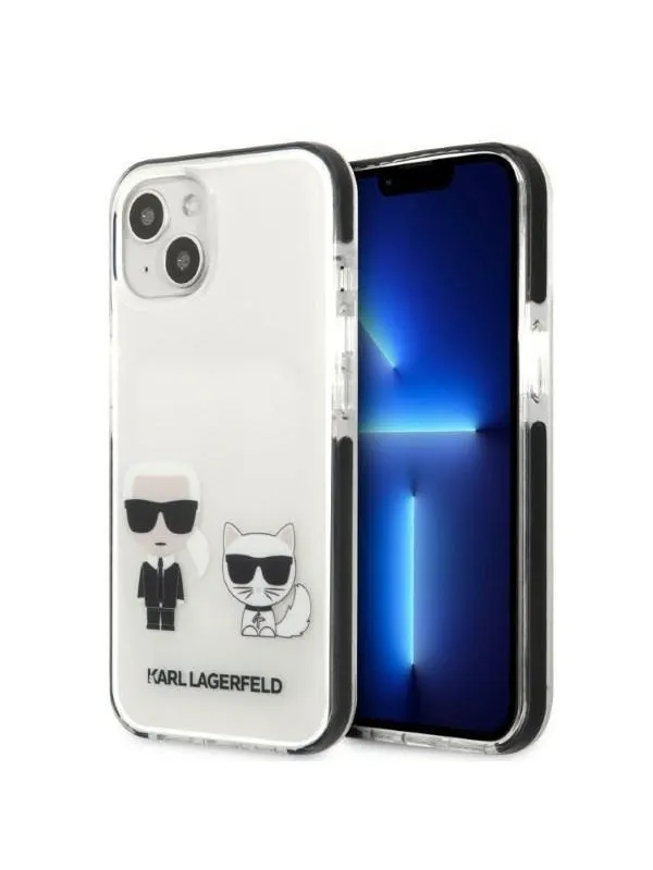 Karl Lagerfeld KLHCP13STPEKCW iPhone 13 mini 5.4" hardcase white/white Karl&Choupette