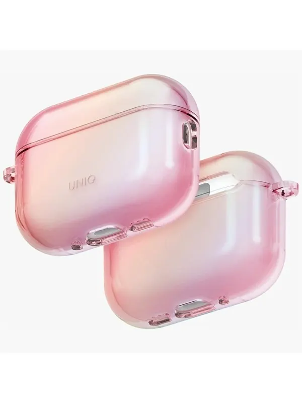 UNIQ Iridescia Hang Case for AirPods Pro 3 - Clear Pink