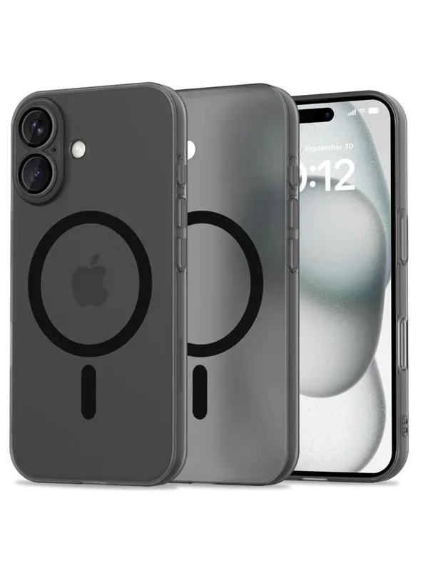 Tech-Protect MagSlim MagSafe Case for iPhone 16 - Black