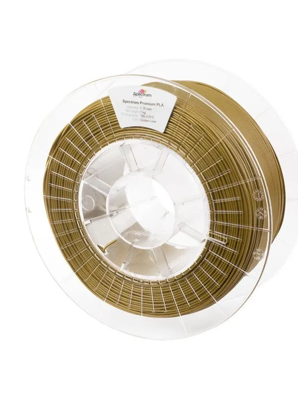 Spectrum 3D Filament / PLA Premium / â 1.75 mm / Golden Line / Gold / 1 kg