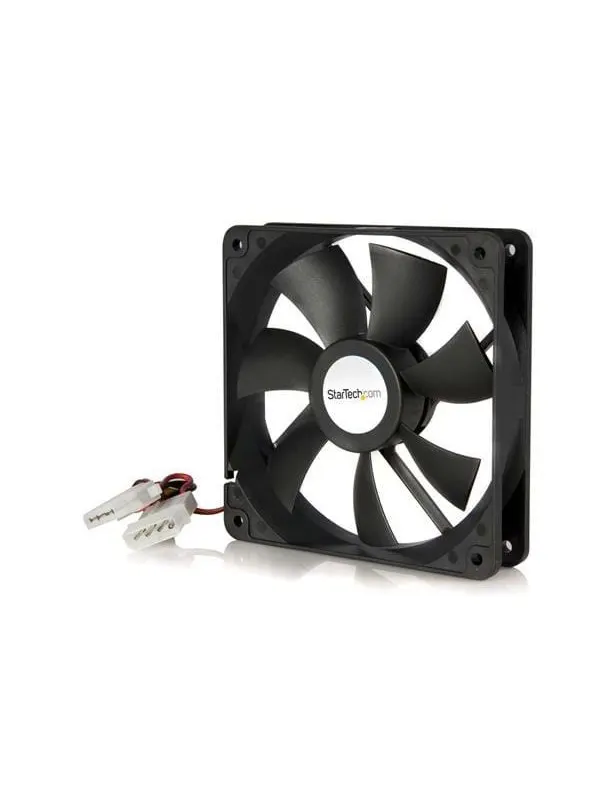 StarTech.com 120x25mm med dubbla kullager Computer Case Fan w / LP4 Connector - Chassi fläkt - 120mm - Svart