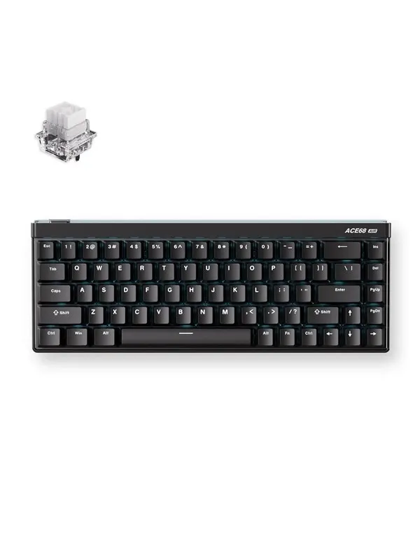 MCHOSE Ace 68 Air Mount Tai Magnetic Hall Effect - Gaming Keyboard - Utan numpad - Engelska (US) - Svart
