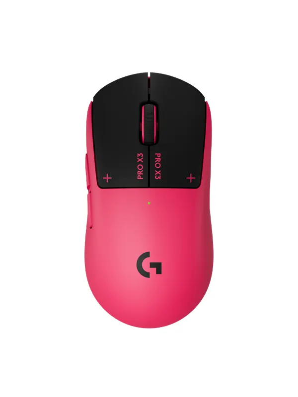 Logitech G PRO X3 Superstrike - Eclipse Pink - Gamingmus - Optic - 5 knappar - Pink