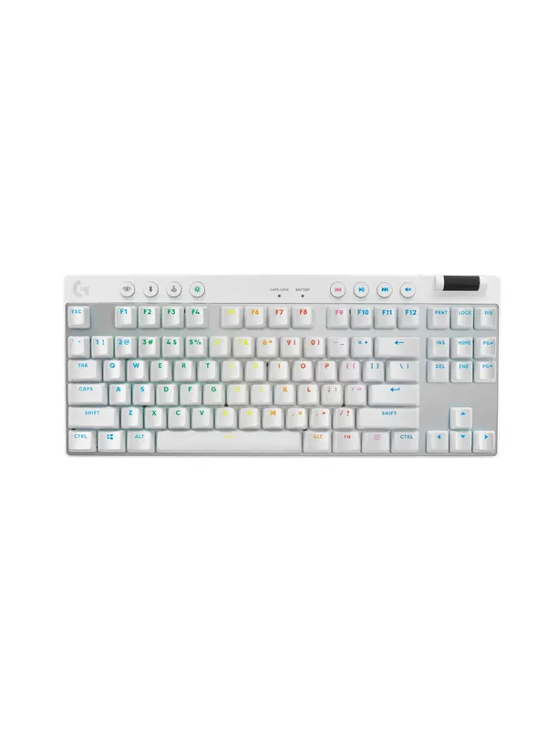 Logitech G PRO X TKL - Logitech GX Brown (Tactile) - Tactile - Gaming Keyboard - Utan numpad - Nordisk - Vit