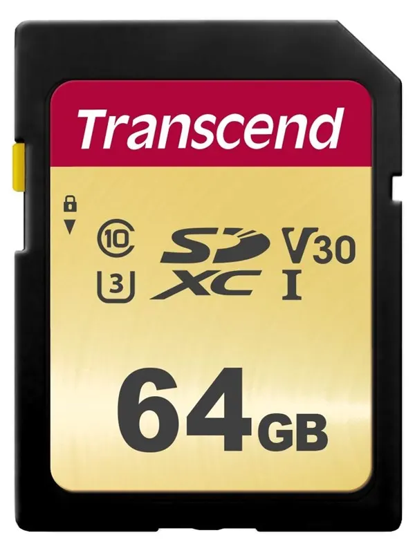 Transcend 500S SDXC UHS-3 - 64GB