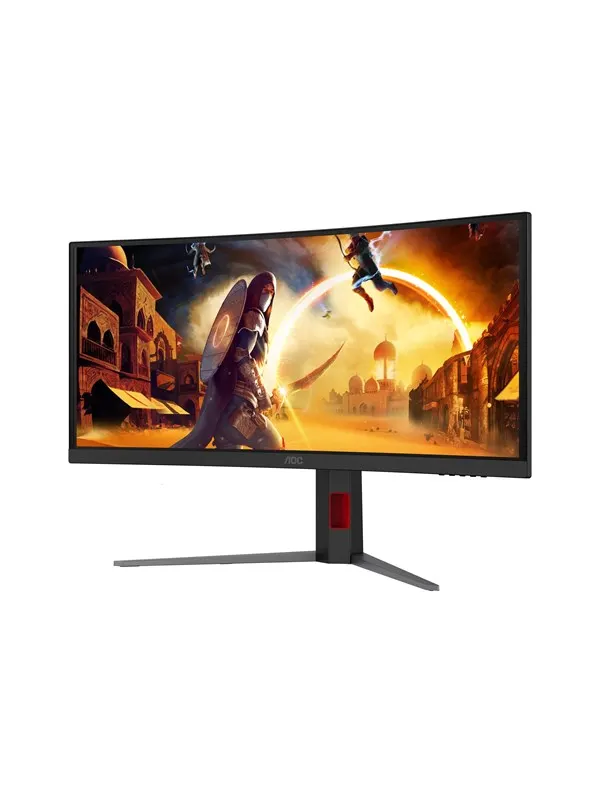 34" AOC G4 CU34G4CA computer monitor 86.4 cm (34") 3440 x 1440 pixels Black Red