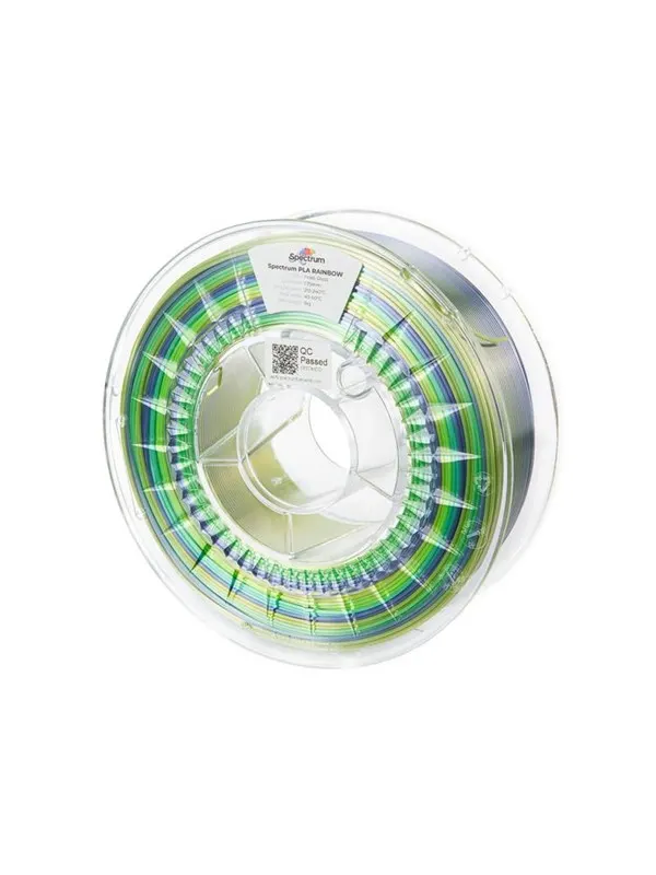 Spectrum 3D Filament / PLA SILK Rainbow / Frost Gloss / â 1.75 mm / 1 kg
