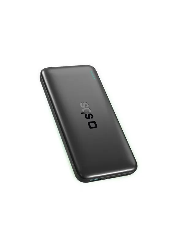 SBS Infinity Power Bank 10000mAh 10W LiFePoâ USB-A USB-C - Black - 10000 mAh
