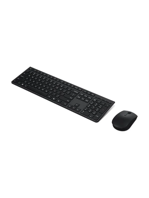 Lenovo Professional - keyboard and mouse set full size - QWERTY - Norwegian - grey Input Device - Tastatur & Mus set - Norsk - Grå