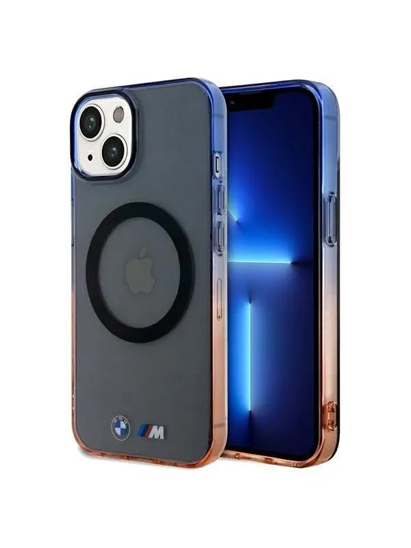 BMW Gradient Bumper MagSafe Case for iPhone 15 Plus / 14 Plus - Gray