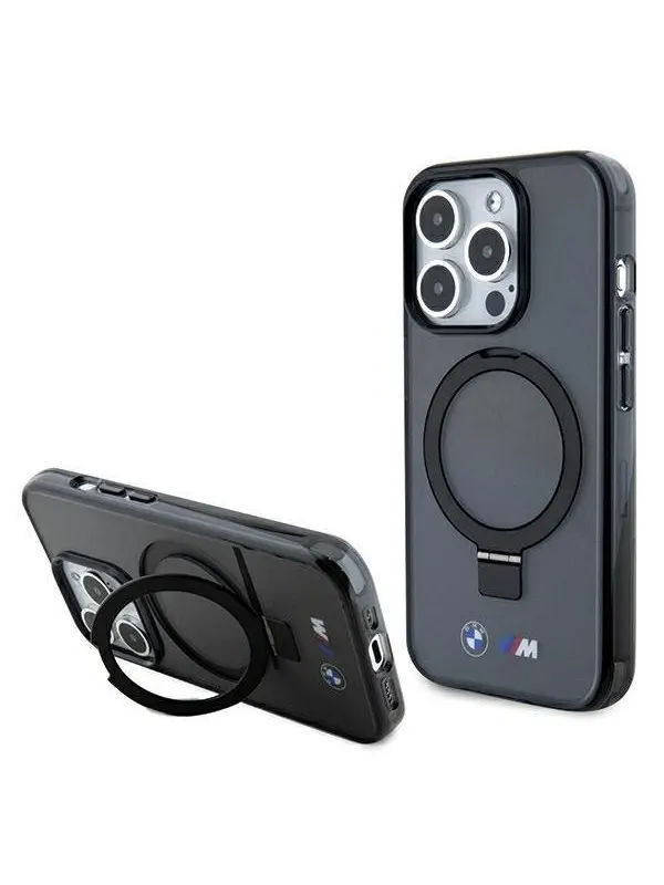 BMW Ring Stand M Collection MagSafe Case for iPhone 15 Pro - Black