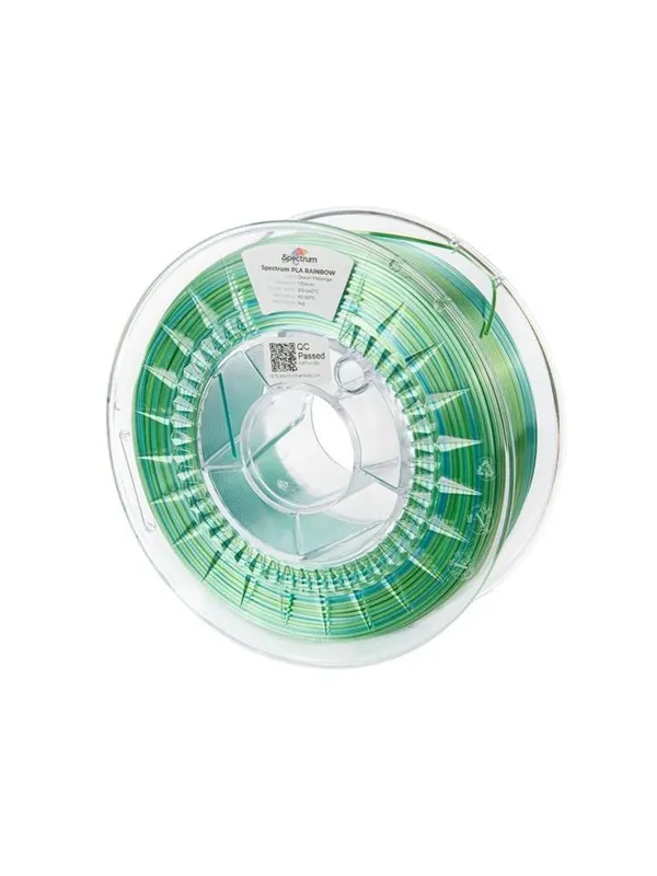 Spectrum 3D Filament / PLA SILK Rainbow / Ocean Melange / â 1.75 mm / 1 kg