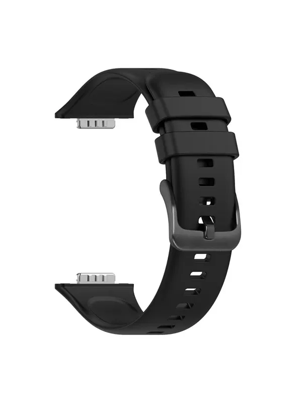 FIXED Silikonrem för Huawei Watch FIT2 Svart