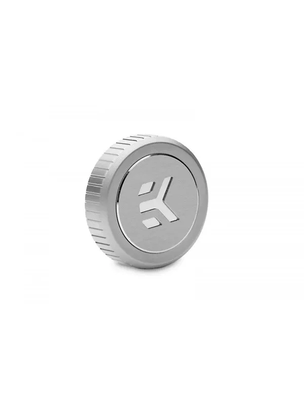 EK Water Blocks EK-Quantum Torque Plug w/Badge - Satin Titanium