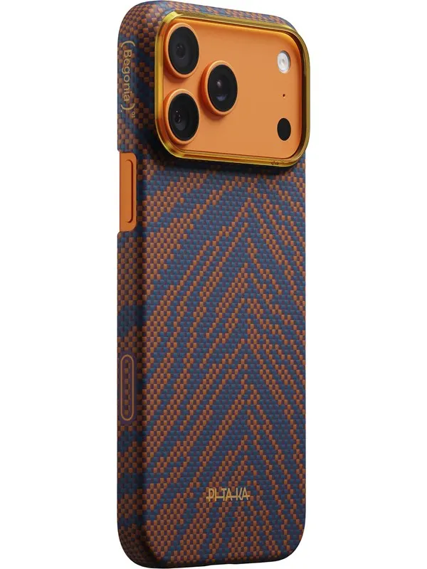 PITAKA Edge Case Breath of Veins - Burning Orange - iPhone 17 Pro Max
