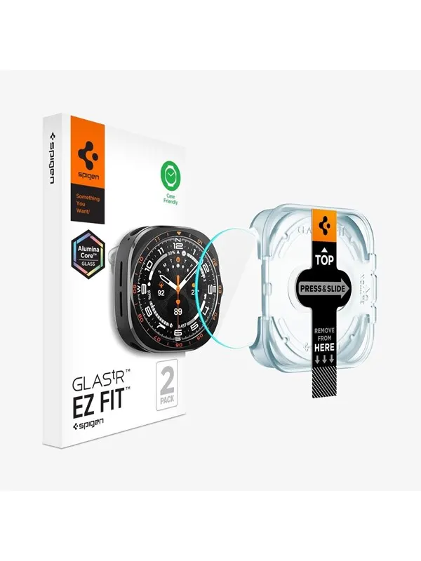 Spigen Glass tR EZ Fit 2 Pack - transparency - Samsung Galaxy Watch Ultra2