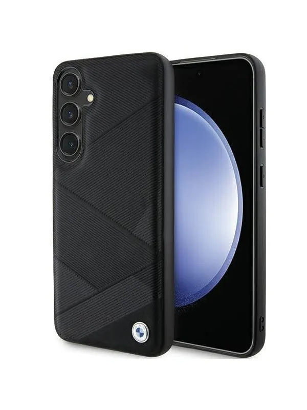 BMW BMHCS24M23RCGPK S24+ S926 black/black hardcase Signature Leather Crossing Lines Pattern
