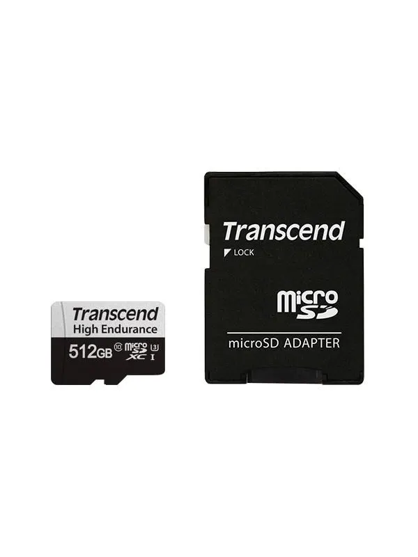 Transcend 350V High Endurance MicroSD/SD - 100MB/s - 512GB