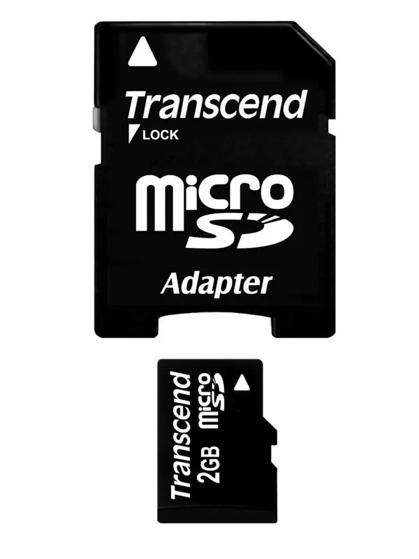 Transcend MicroSD/SD Std - 2GB