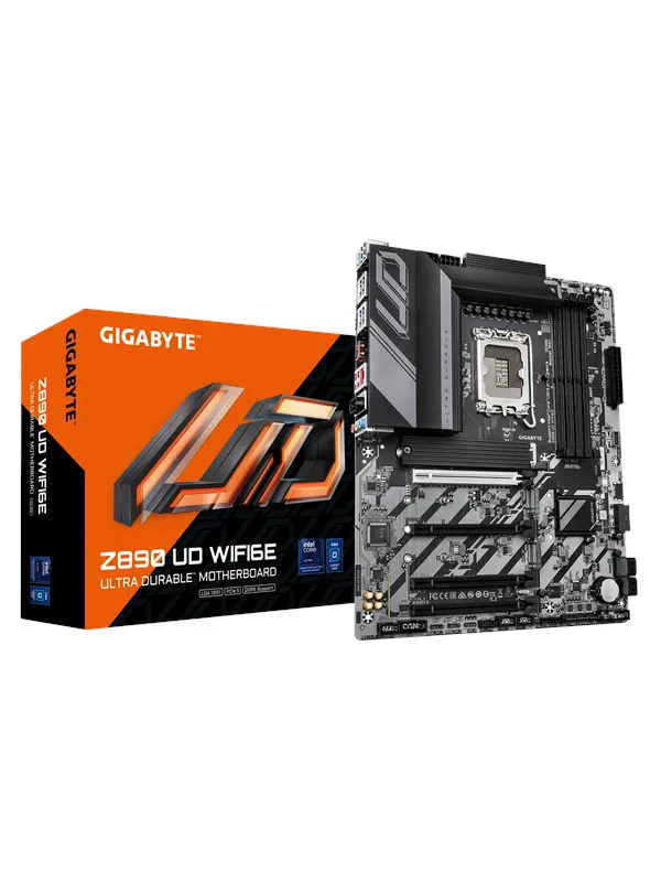 GIGABYTE Z890 UD WIFI6E Moderkort - Intel Z890 - Intel LGA1851 - DDR5 RAM - ATX
