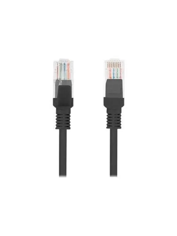 Lanberg patch cable - 10 m - black RAL 9004 - Svart - 10m