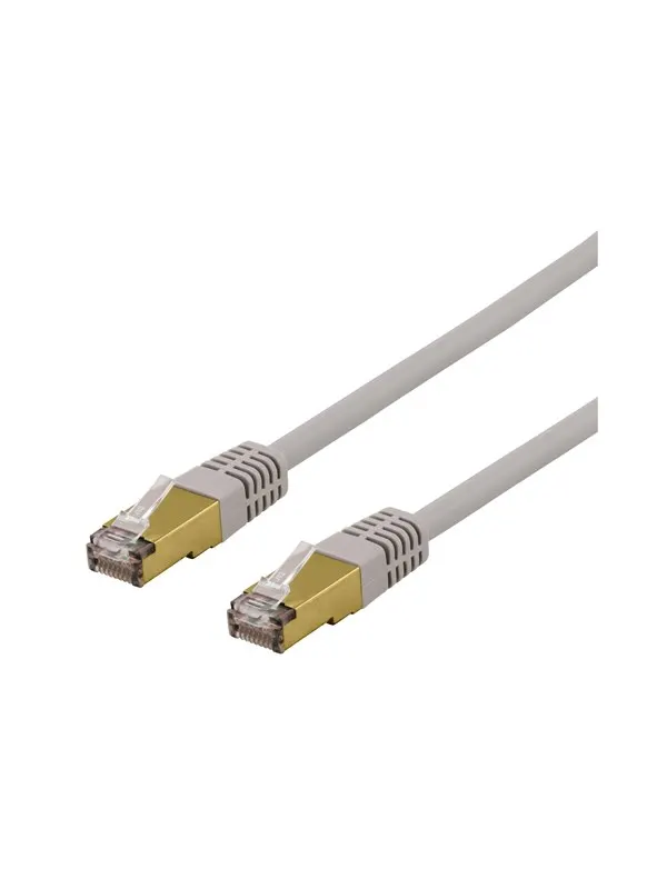 Deltaco SFTP-611AH - patch cable - 1.5 m - grey - Grå - 1m