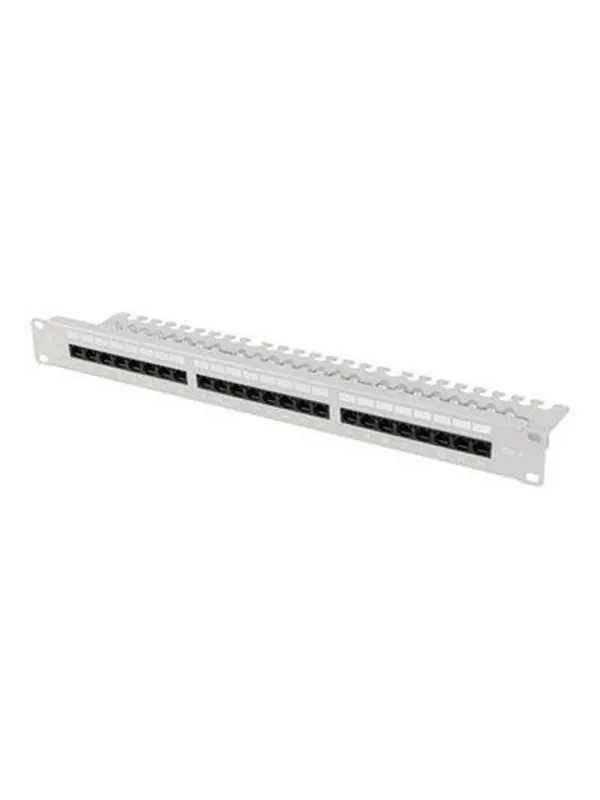 Lanberg patch panel - 1U - 19" - with shelf