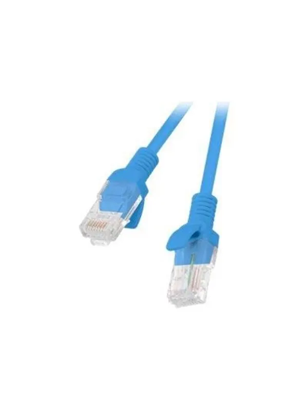 Lanberg patch cable - 25 cm - blue RAL 5012 - Blå - 0.25m