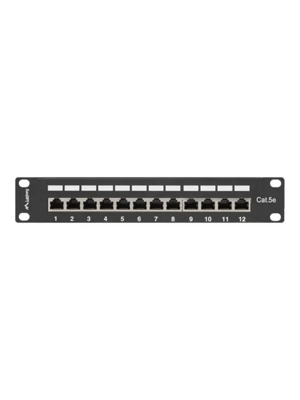Lanberg PPF5-9012-B - patch panel - 1U - 10"