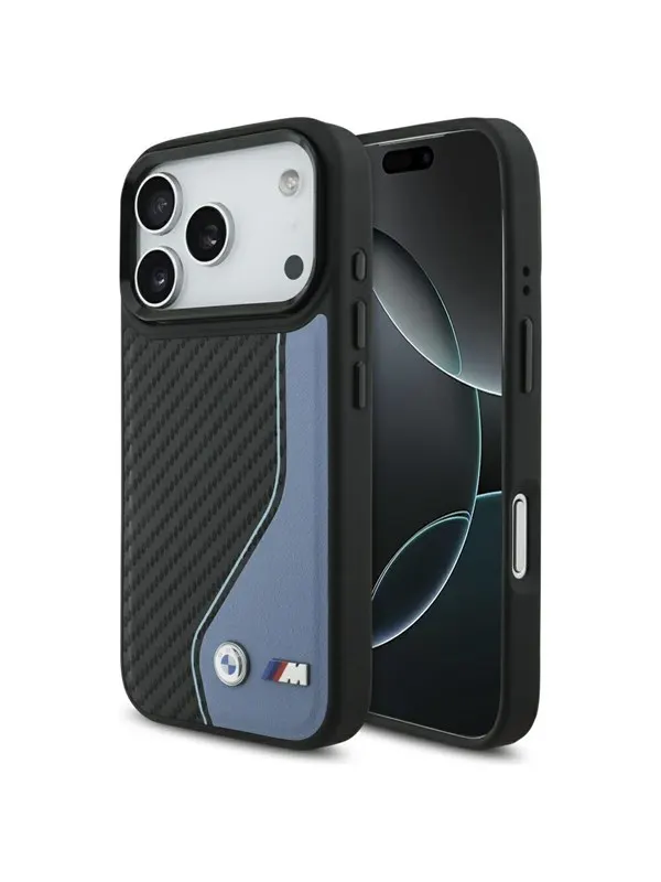 BMW M Carbon Logo MagSafe Case for iPhone 17 Pro - Blue